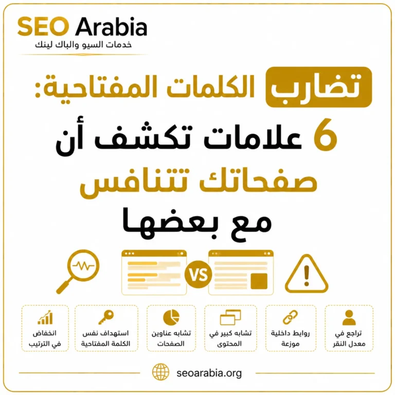تضارب الكلمات المفتاحية 6 علامات تكشف أن صفحاتك تتنافس مع بعضها سيو العربية