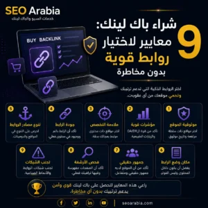 شراء باك لينك: 9 معايير لاختيار روابط قوية بدون مخاطرة| سيو العربية